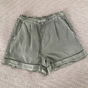 Anthropologie Cloth & Stone Green Shorts